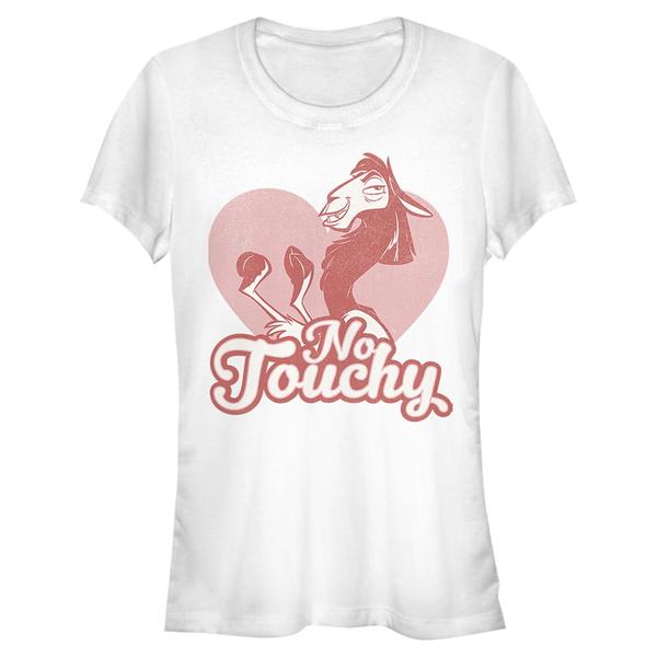 Aperçu: Disney - Kuzco l'empereur mégalo - Kuzco No Love - Valentine's Day - Femme T-shirt - Blanc - Devant