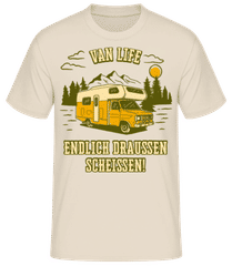 Van Life Endlich Draußen Scheißen · Männer T-Shirt B&C
