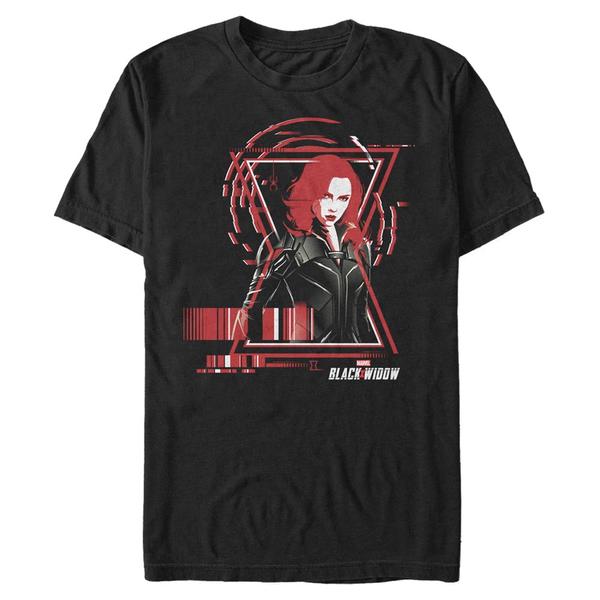 Preview: Marvel - Black Widow - Black Widow Widow Barcode - Men's T-Shirt - Black - Front