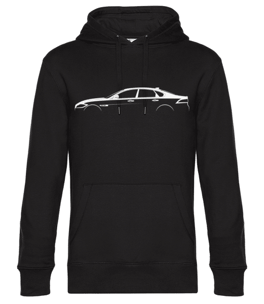 Aperçu: 'Jaguar XF (X260)' Silhouette - Sweat à capuche premium Unisexe - Noir - Devant