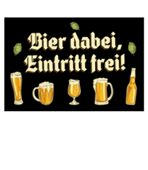 Bier Dabei Eintritt Frei · Fußmatte