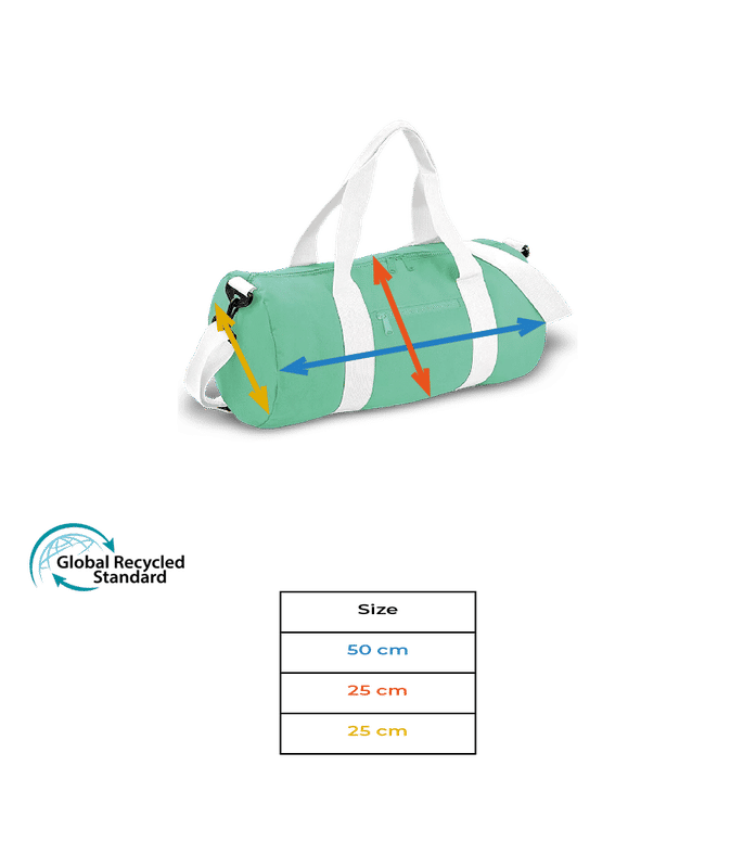 Vorschau: Retro Sporttasche BagBase - Größentabelle