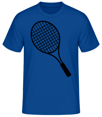Tennisschläger - Männer Basic T-Shirt - Royalblau - Vorne