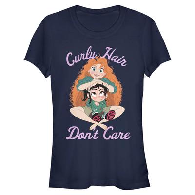 Disney - Wreck-It Ralph - Merida Curly - Women's T-Shirt - Navy - Front