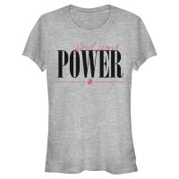 Marvel - Avengers - Text Power Script - Frauen T-Shirt - Grau meliert - Vorne