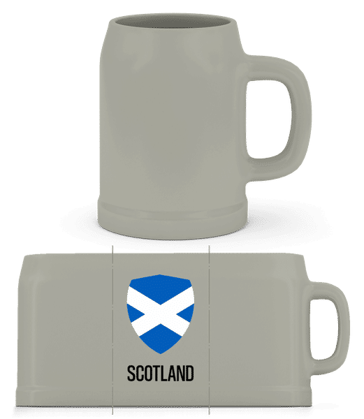 Preview: Scotland - Beer Mug - Grey - Front