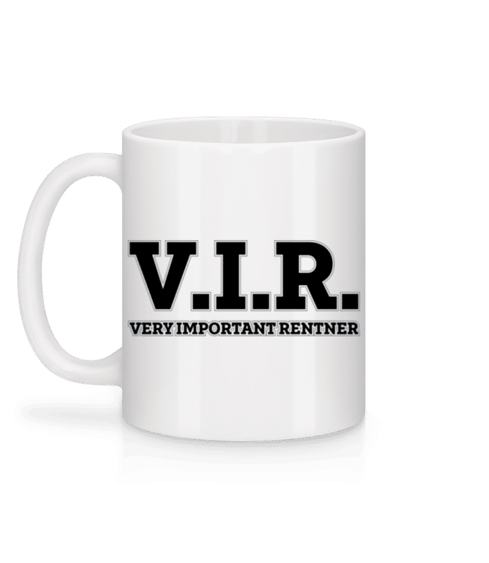 Vorschau: Very Important Rentner - Tasse - Weiß - Hinten
