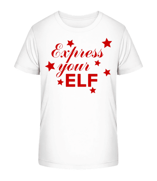 Aperçu: Express Your Elf - T-shirt bio Enfant Stanley Stella 2.0 - Blanc - Devant
