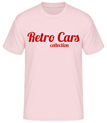 Retro Cars Collection - T-shirt homme B&C - Rose - Devant