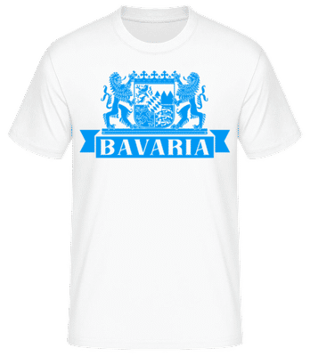 Bavaria - Männer Basic T-Shirt - Weiß - Vorne