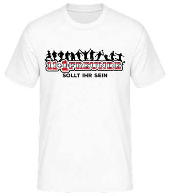 Fußball Freunde - Männer Basic T-Shirt - Weiß - Vorne
