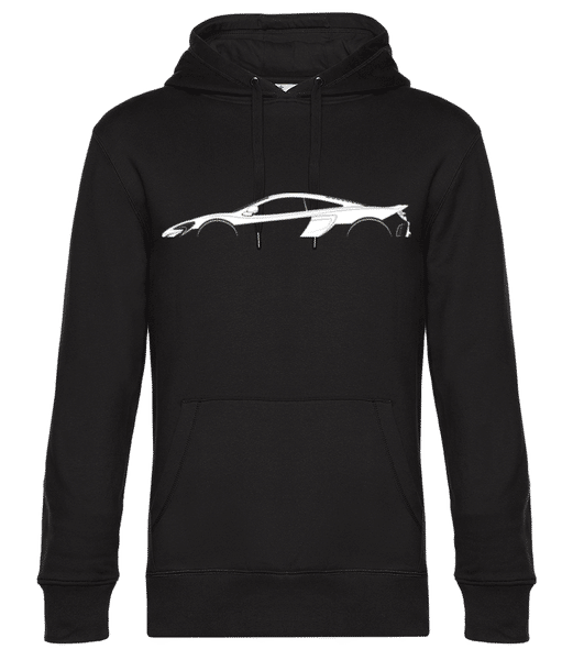 Aperçu: 'McLaren 675LT' Silhouette - Sweat à capuche premium Unisexe - Noir - Devant
