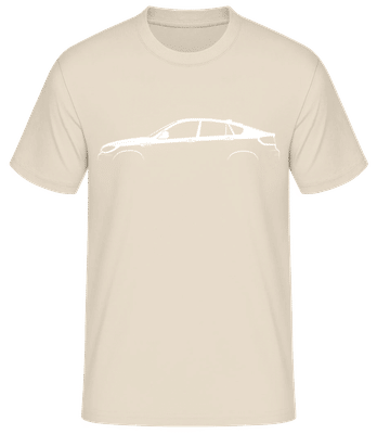 'BMW X6 M (E71)' Silhouette - Men's Basic T-Shirt - Cream - Front
