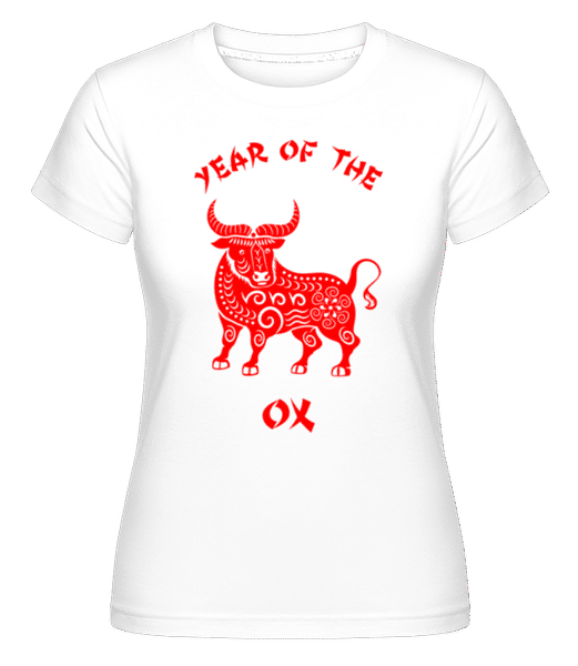 Preview: Chinese Zodiac Year Of The Ox - Shirtinator Women's T-Shirt - White - Front