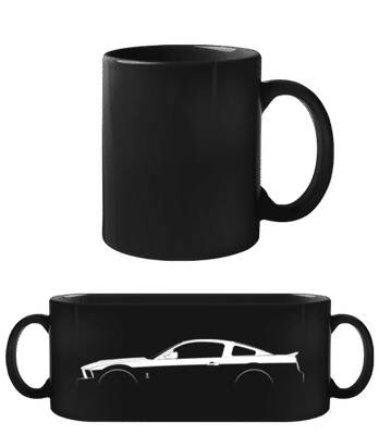 'Ford Shelby GT500 (2007)' Silhouette - Tasse Noire - Noir - Devant
