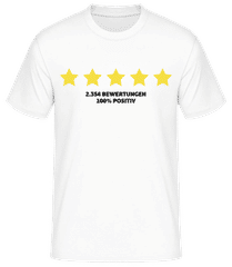 100 Prozent Positive Bewertung · Männer Basic T-Shirt