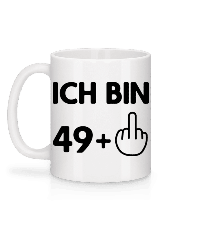 Vorschau: Ich Bin 49 - Tasse - Weiß - Hinten