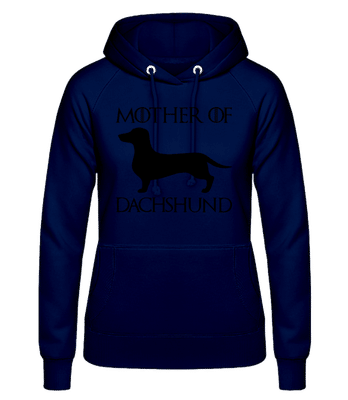 Mother Of Dachshund - Women's Hoodie - Navy - Front