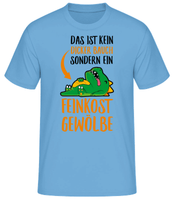 Feinkost Gewölbe - Männer Basic T-Shirt - Hellblau - Vorne