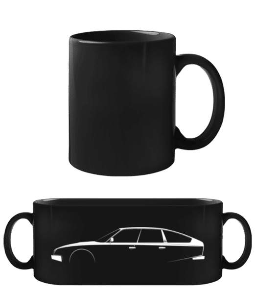 Aperçu: 'Citroen CX' Silhouette - Tasse Noire - Noir - Devant