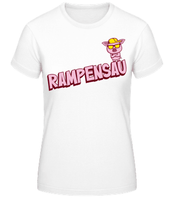 Rampensau - Frauen Basic T-Shirt - Weiß - Vorne