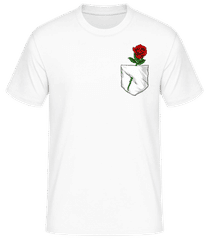 Poche Poitrine Rose · T-shirt standard Homme