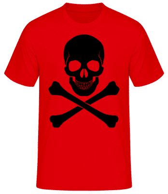 Skull And Bones - Men's Basic T-Shirt - Red - Front