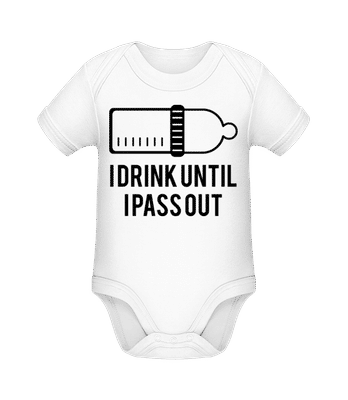 I Drink Until I Pass Out - Body manches courtes bio - Blanc - Devant