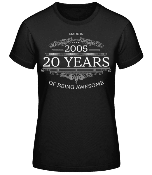 Aperçu: Made In 2005 - T-shirt standard Femme - Noir - Devant