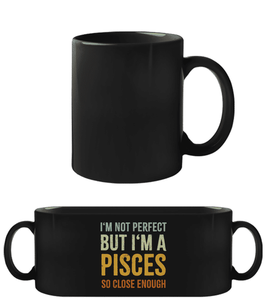Aperçu: I'm A Pisces - Tasse Noire - Noir - Devant