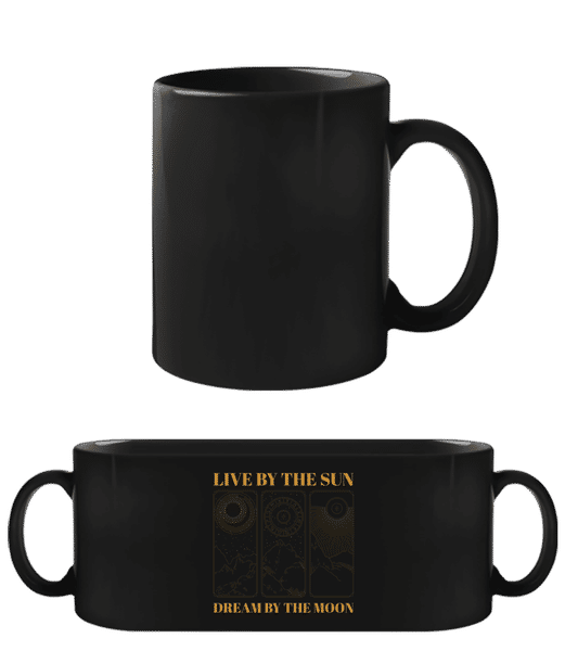 Aperçu: Astrology Sun Moon - Tasse Noire - Noir - Devant