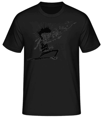 Zombie Musician - Men's Basic T-Shirt - Black - Front