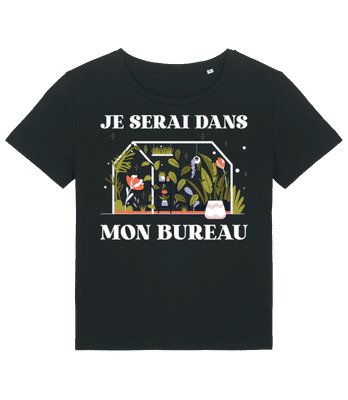Je Serai Dans Mon Bureau - T-shirt bio Femme Stanley Stella 2.0 - Noir - Devant