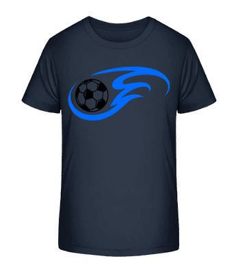 Football Flame - T-shirt bio Enfant Stanley Stella 2.0 - Bleu marine - Devant