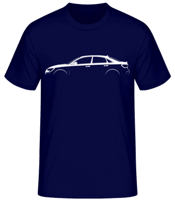 'Audi RS 3 Sedan (8Y)' Silhouette - Camiseta básica para hombre - Marino - delante