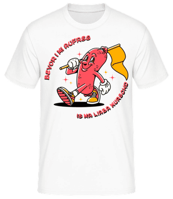 Is Ma Liaba Wurschd - Männer Basic T-Shirt - Weiß - Vorne