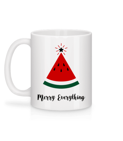 Vorschau: Merry Everything Christmas - Tasse - Weiß - Hinten