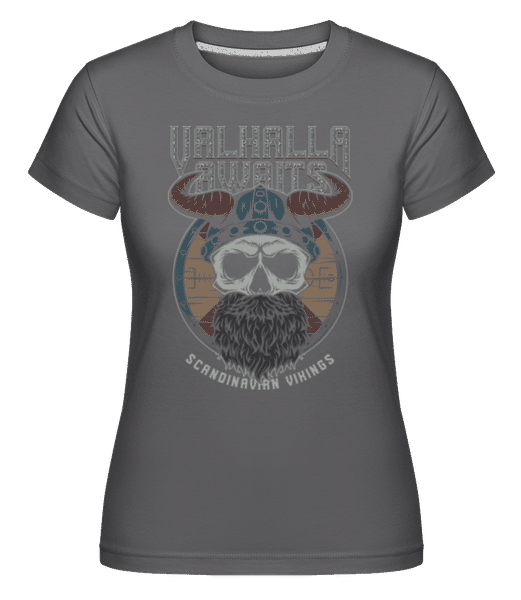 Preview: Scandinavian Vikings -  Shirtinator Women's T-Shirt - Anthracite - Front
