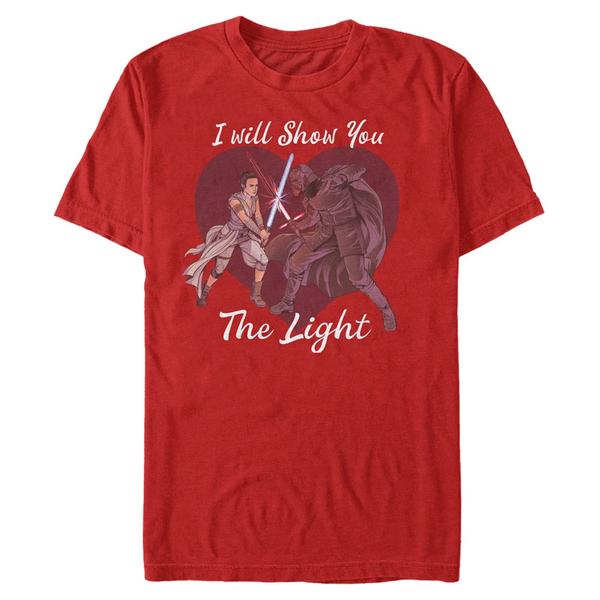 Aperçu: Star Wars - Kylo Ren & Rey The Light - Homme T-shirt - Rouge - Devant
