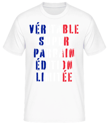 Super Parrain Édition Limitée - T-shirt standard Homme - Blanc - Devant