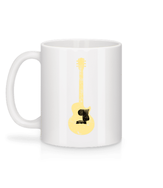Guitare Transparente - Mug en céramique blanc - Blanc - Derrière