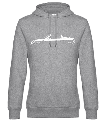 'Mini Cooper S Roadster R59' Silhouette - Sweat à capuche standard homme - Gris chiné - Devant