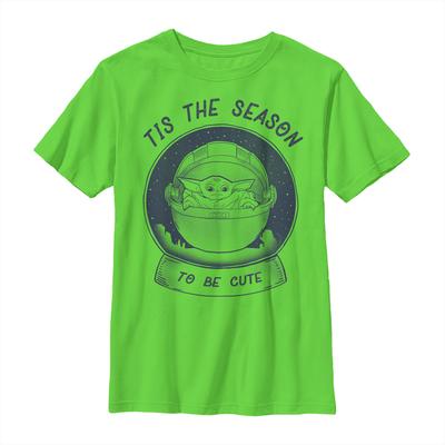 Star Wars - The Mandalorian - The Child Snow Baby - Navidad - Niños Camiseta - Lima - delante