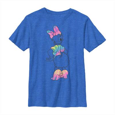 Disney - Mickey Mouse - Daisy Duck Daisy Dye - Enfant T-shirt - Bleu royal chiné - Devant