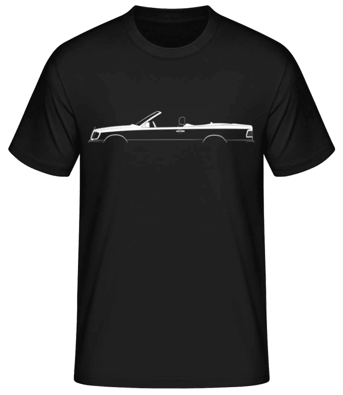 Náhled: 'Mercedes-Benz 320CE A124' Silhouette - Pánské basic tričko - Černá - Napřed