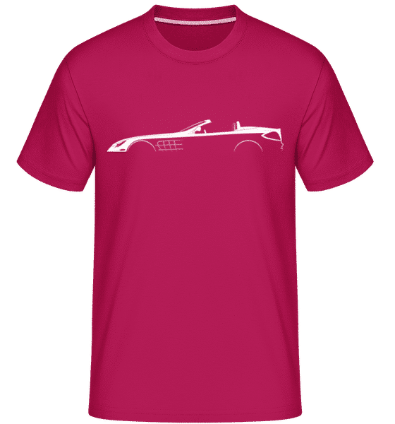 Preview: 'Mercedes-Benz SLR Roadster' Silhouette - Shirtinator Men's T-Shirt - Magenta - Front