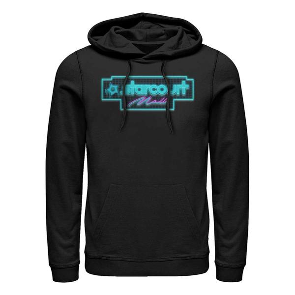 Aperçu: Netflix - Stranger Things - Starcourt Mall Neon Starcourt - Unisex Sweat à capuche - Noir - Devant