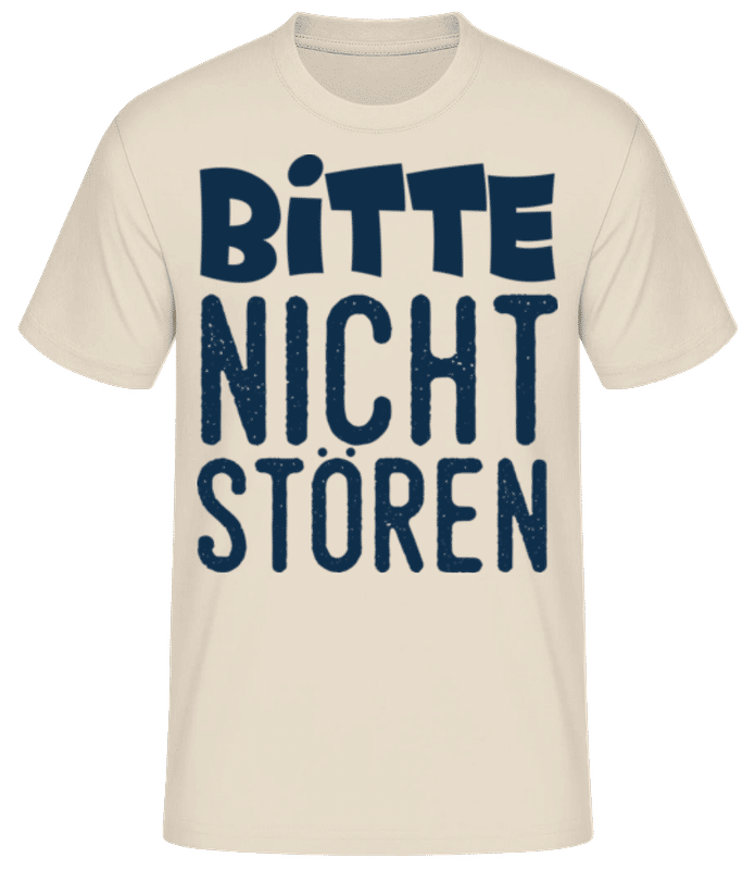 Vorschau: Bitte Nicht Stören - Männer Basic T-Shirt - Creme - Vorne