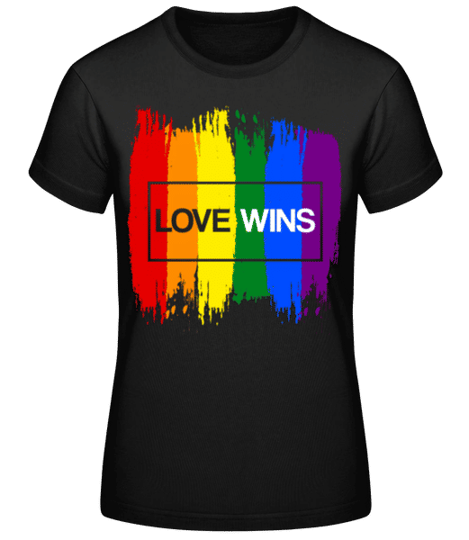 Aperçu: LGBTQ Love Wins - T-shirt standard Femme - Noir - Devant