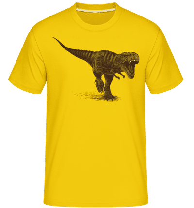 T-Rex -  T-Shirt Shirtinator homme - Jaune doré - Devant